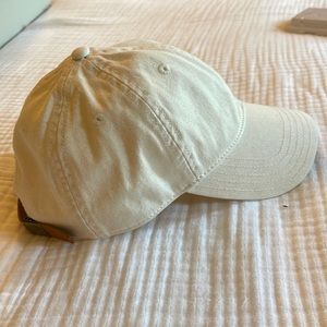 Madewell Cream Cotton Canvas Baseball cap hat